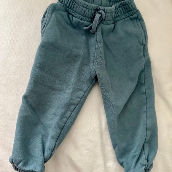 Colored Organics- Leif Fleece Sweatpants in Teal - 18-24m - Picture 3 of 3